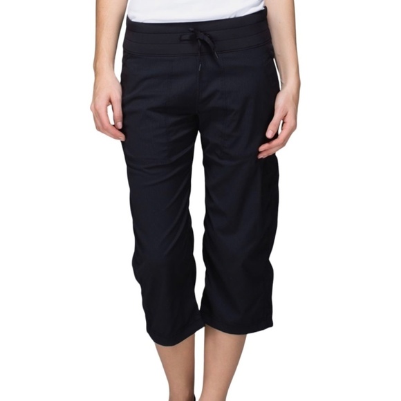 Lululemon Studio Crop Black Size 6 - Picture 1 of 14
